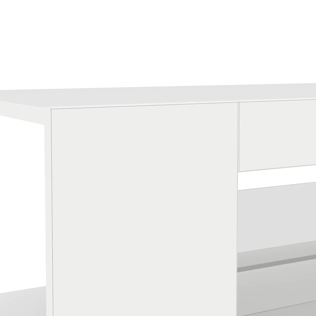 Tv-meubel met LED-verlichting 90x39x30 cm hoogglans wit is nu te koop bij PeponiXL, paradijselijk wonen!