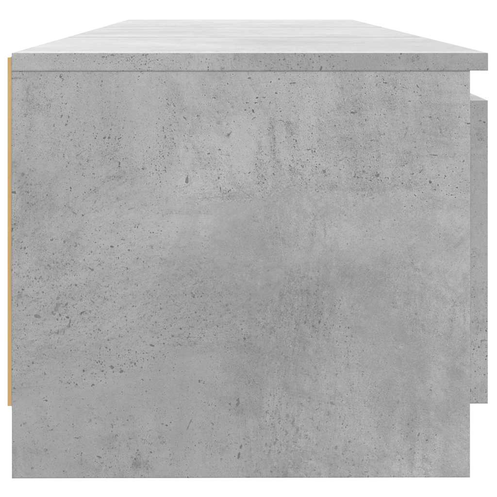 Tv-meubel met LED-verlichting 140x40x36 cm betongrijs is nu te koop bij PeponiXL, paradijselijk wonen!