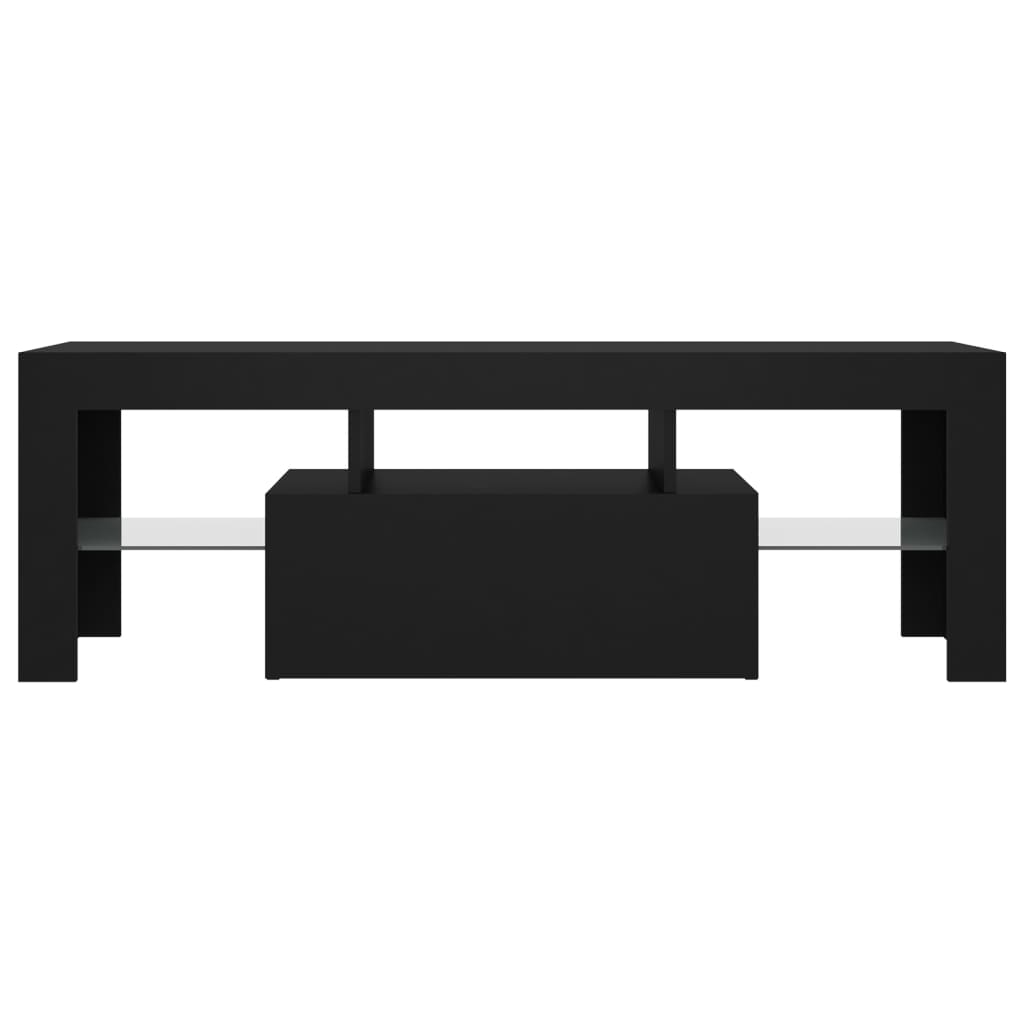 Tv-meubel met LED-verlichting 120x35x40 cm zwart is nu te koop bij PeponiXL, paradijselijk wonen!