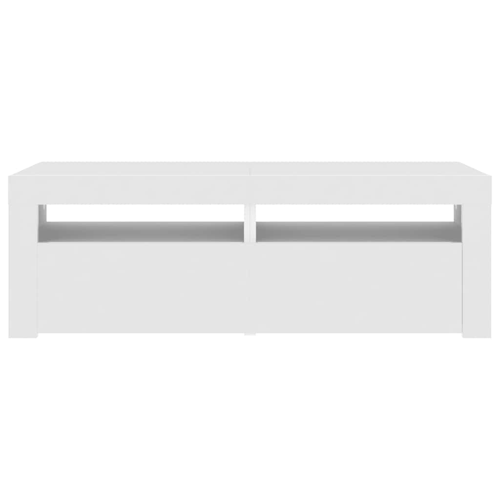 Tv-meubel met LED-verlichting 120x35x40 cm wit is nu te koop bij PeponiXL, paradijselijk wonen!