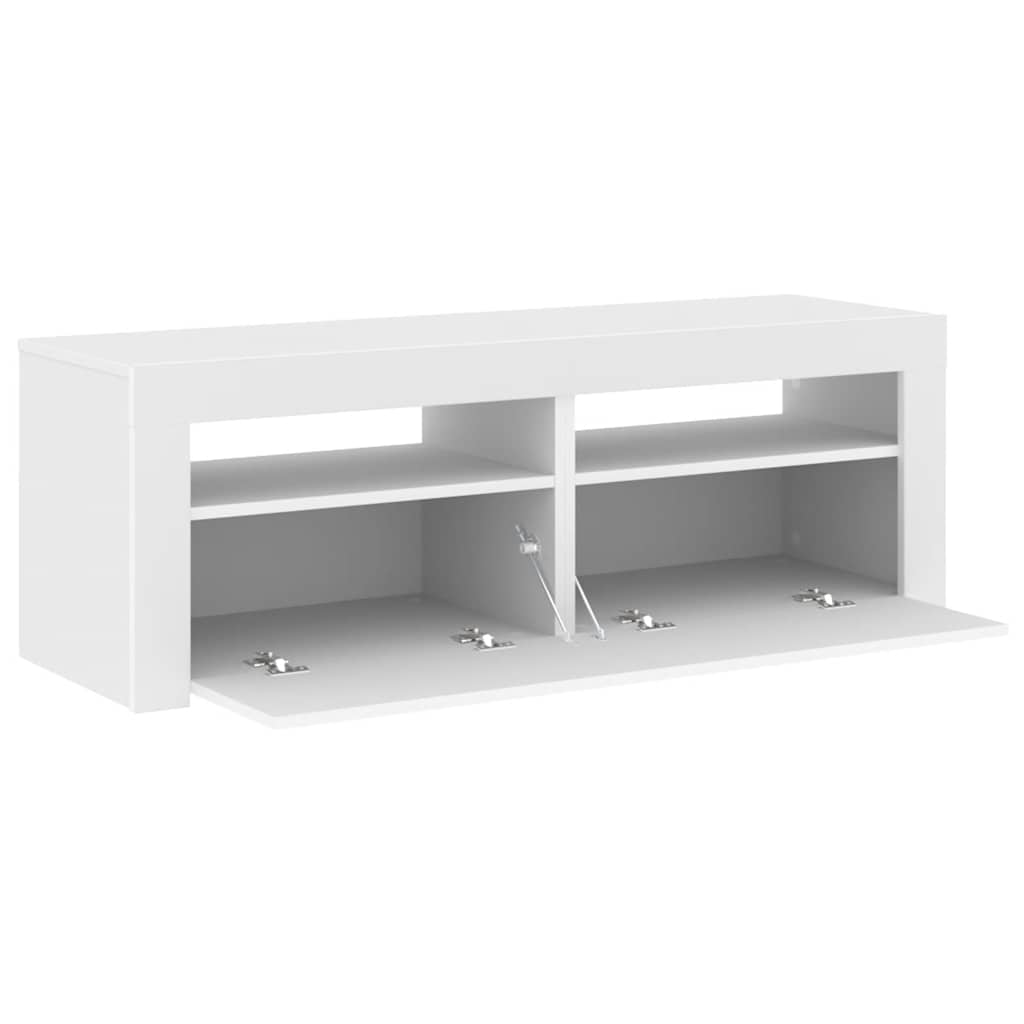 Tv-meubel met LED-verlichting 120x35x40 cm wit is nu te koop bij PeponiXL, paradijselijk wonen!