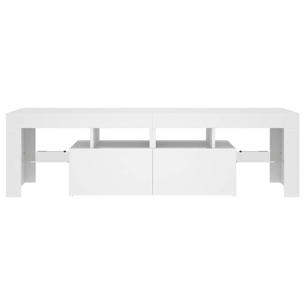 Tv-meubel met LED-verlichting 140x36,5x40 cm wit is nu te koop bij PeponiXL, paradijselijk wonen!