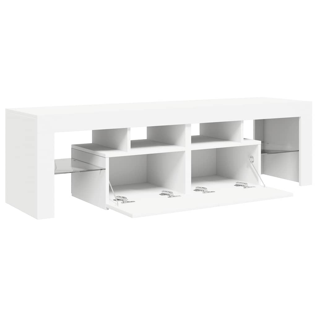 Tv-meubel met LED-verlichting 140x36,5x40 cm wit is nu te koop bij PeponiXL, paradijselijk wonen!