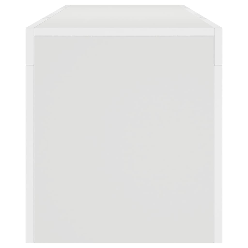 Tv-meubel met LED-verlichting 140x36,5x40 cm wit is nu te koop bij PeponiXL, paradijselijk wonen!