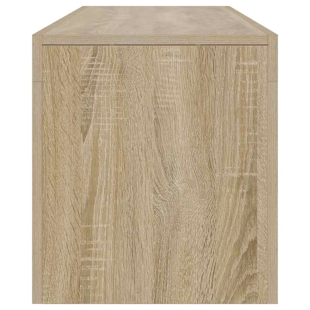 Tv-meubel LED-verlichting 140x36,5x40 cm sonoma eikenkleurig is nu te koop bij PeponiXL, paradijselijk wonen!