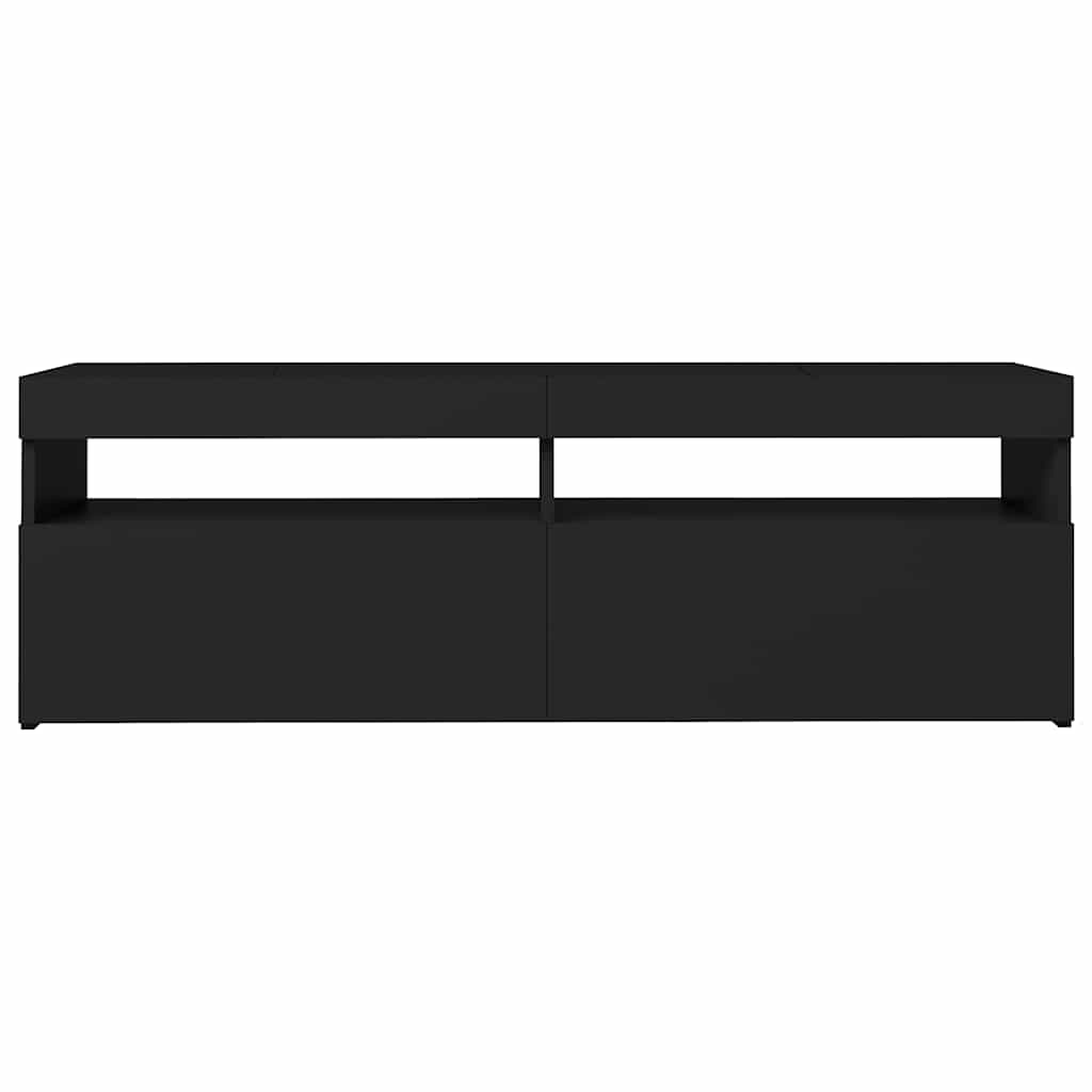 Tv-meubel met LED-verlichting 120x35x40 cm zwart is nu te koop bij PeponiXL, paradijselijk wonen!