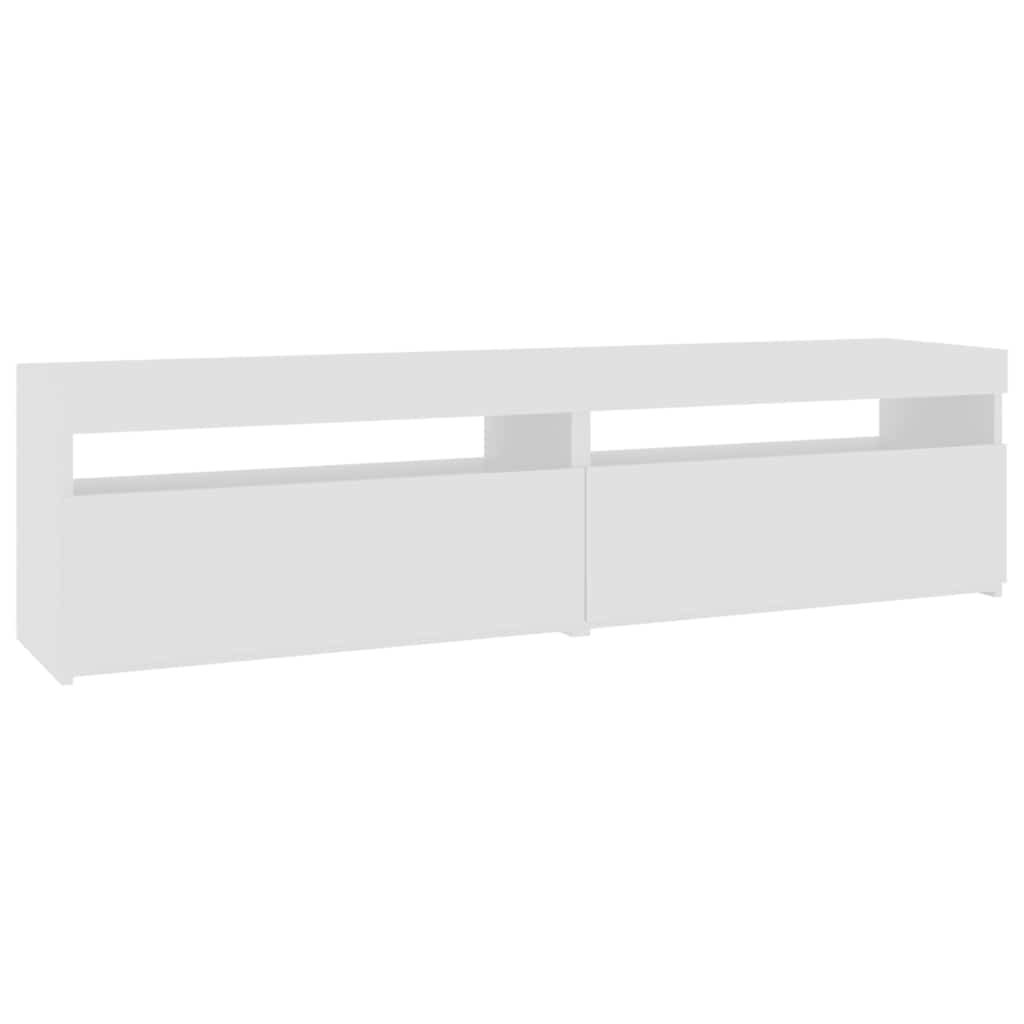 Tv-meubelen 2 st met LED-verlichting 75x35x40 cm wit is nu te koop bij PeponiXL, paradijselijk wonen!