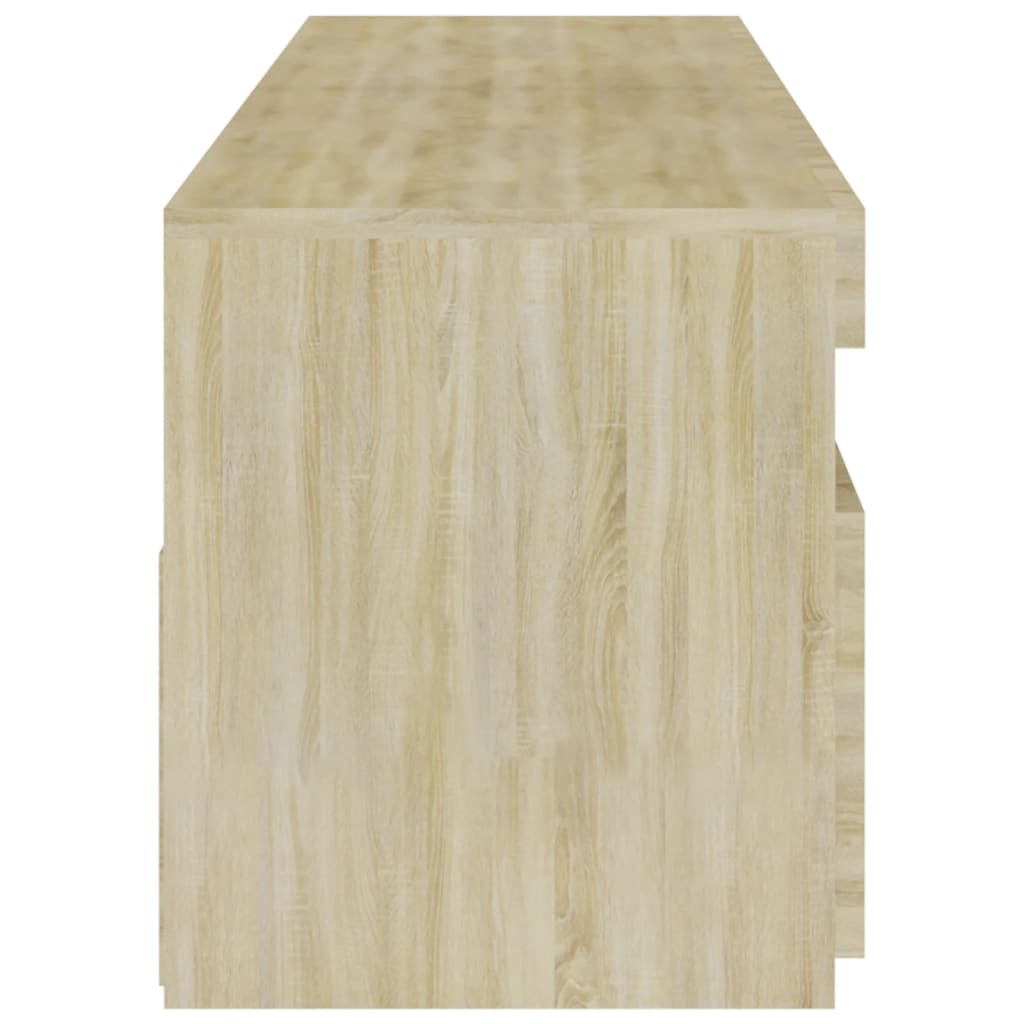 Tv-meubelen 2 st met LED-verlichting 75x35x40 cm sonoma eiken is nu te koop bij PeponiXL, paradijselijk wonen!