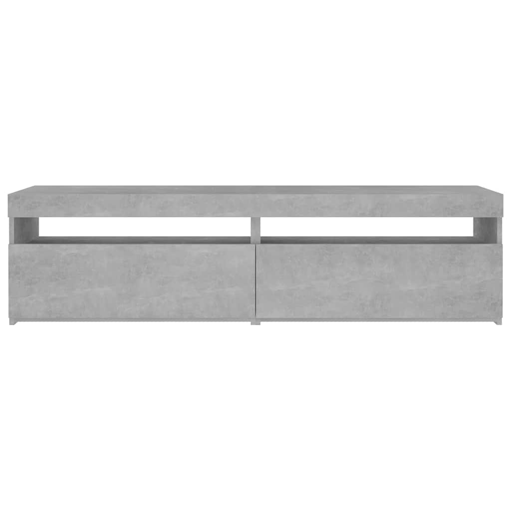 Tv-meubelen 2 st met LED-verlichting 75x35x40 cm betongrijs is nu te koop bij PeponiXL, paradijselijk wonen!