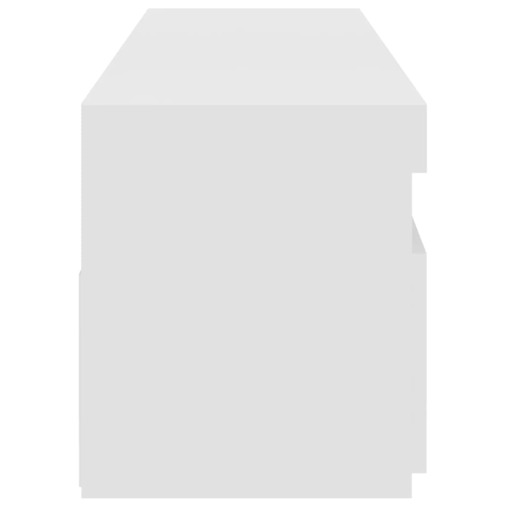 Tv-meubelen 2 st met LED-verlichting 75x35x40 cm hoogglans wit is nu te koop bij PeponiXL, paradijselijk wonen!