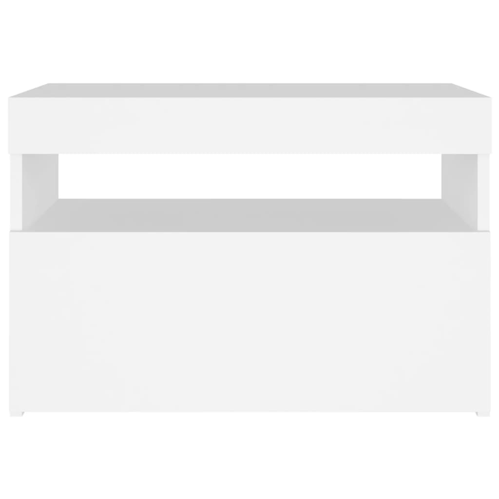 Tv-meubel met LED-verlichting 60x35x40 cm wit is nu te koop bij PeponiXL, paradijselijk wonen!