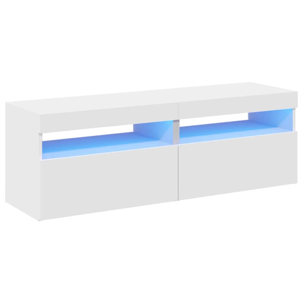 Tv-meubelen 2 st met LED-verlichting 60x35x40 cm wit is nu te koop bij PeponiXL, paradijselijk wonen!