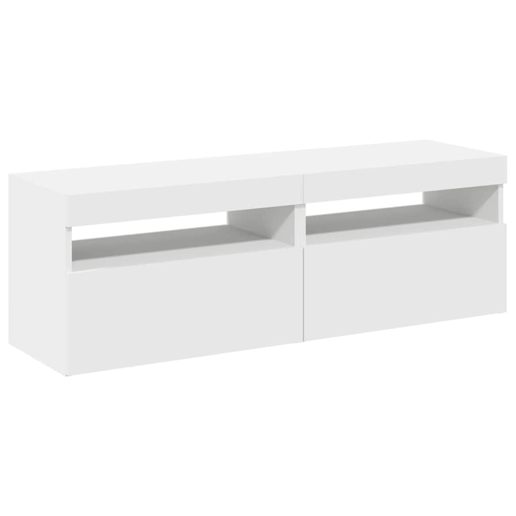 Tv-meubelen 2 st met LED-verlichting 60x35x40 cm wit is nu te koop bij PeponiXL, paradijselijk wonen!