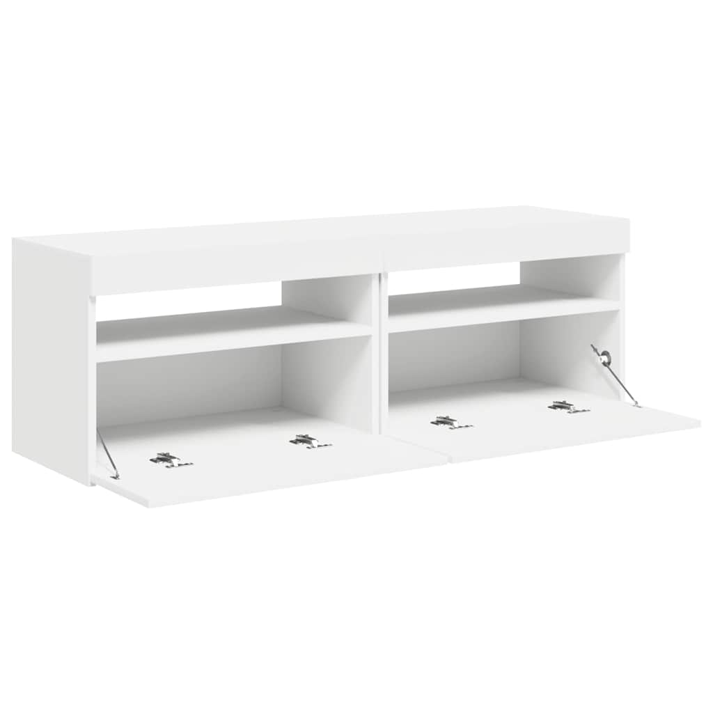 Tv-meubelen 2 st met LED-verlichting 60x35x40 cm wit is nu te koop bij PeponiXL, paradijselijk wonen!