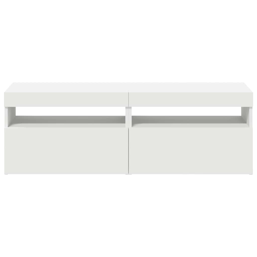 Tv-meubelen 2 st met LED-verlichting 60x35x40 cm wit is nu te koop bij PeponiXL, paradijselijk wonen!
