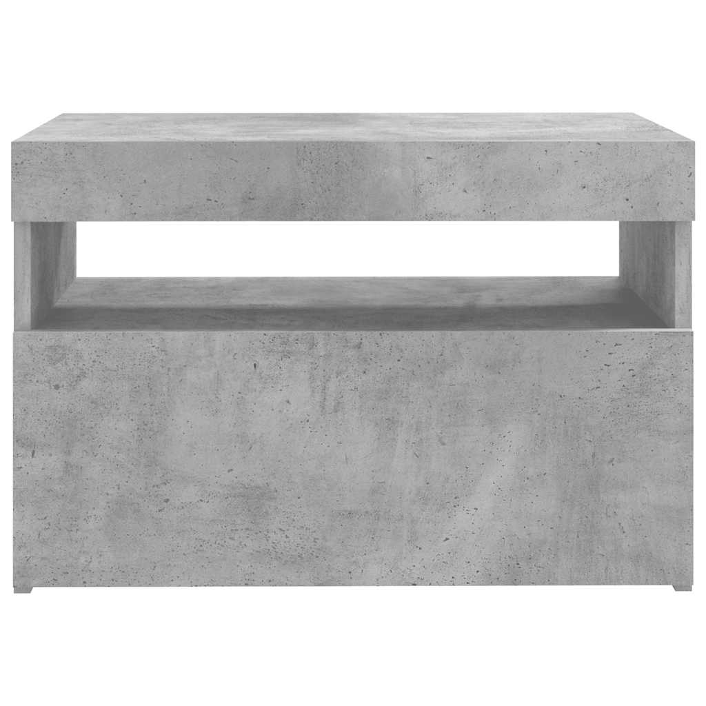 Tv-meubel met LED-verlichting 60x35x40 cm betongrijs is nu te koop bij PeponiXL, paradijselijk wonen!