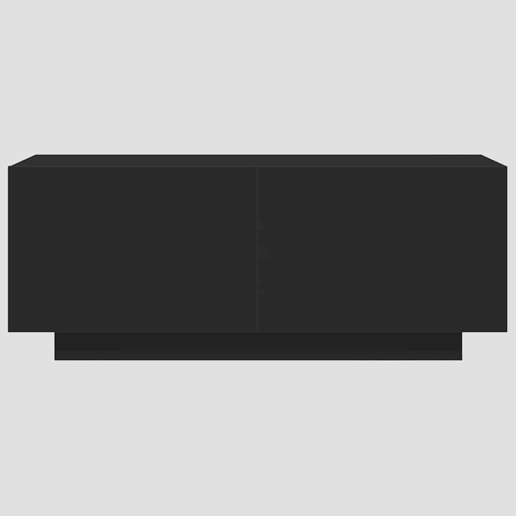 Tv-meubel 100x35x40 cm bewerkt hout zwart is nu te koop bij PeponiXL, paradijselijk wonen!