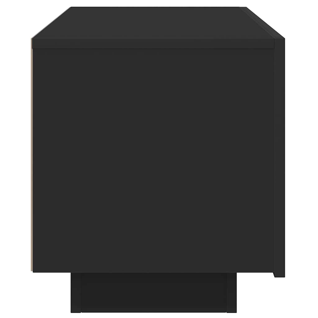 Tv-meubel 100x35x40 cm bewerkt hout zwart is nu te koop bij PeponiXL, paradijselijk wonen!
