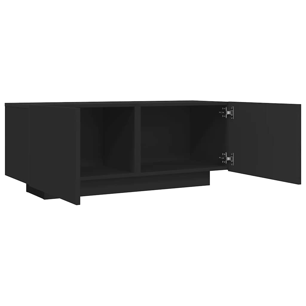 Tv-meubel 100x35x40 cm bewerkt hout zwart is nu te koop bij PeponiXL, paradijselijk wonen!