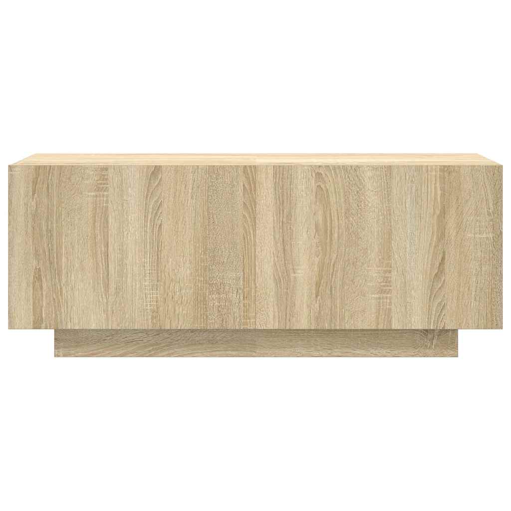 Tv-meubel 100x35x40 cm bewerkt hout sonoma eikenkleurig is nu te koop bij PeponiXL, paradijselijk wonen!