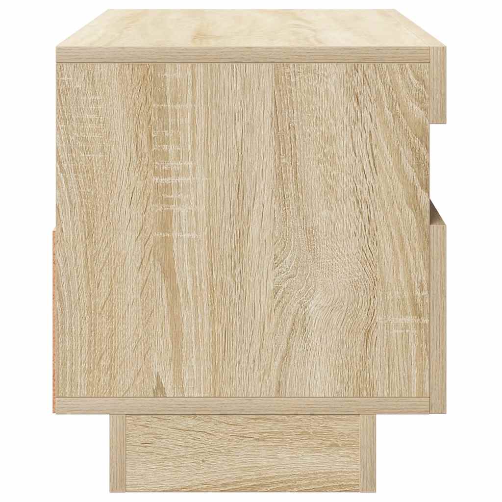 Tv-meubel met LED-verlichting 80x35x40 cm sonoma eikenkleurig is nu te koop bij PeponiXL, paradijselijk wonen!