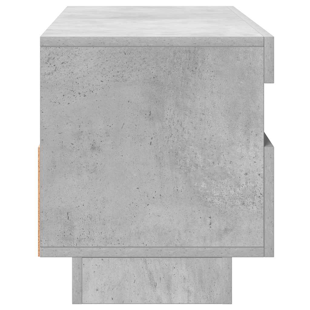 Tv-meubel met LED-verlichting 100x35x40 cm betongrijs is nu te koop bij PeponiXL, paradijselijk wonen!
