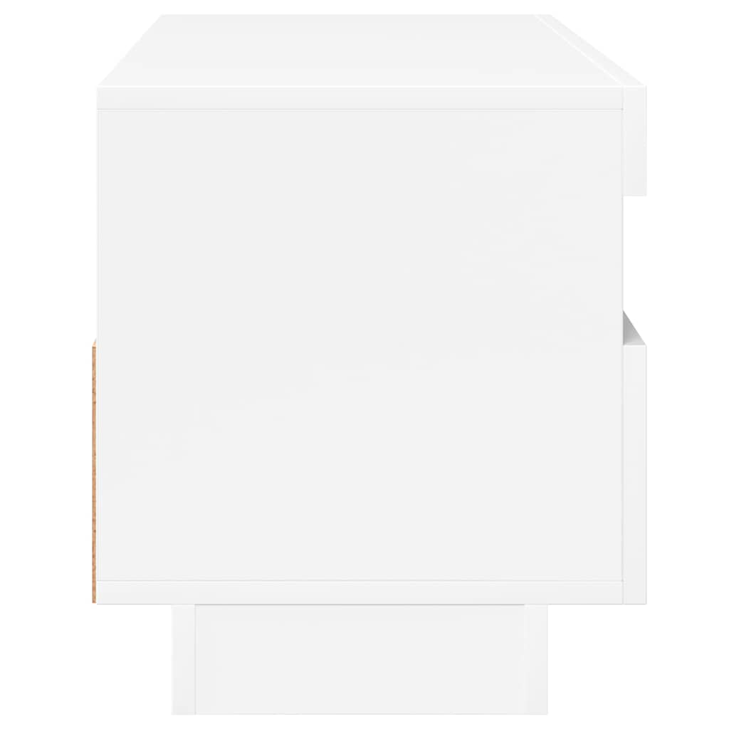 Tv-meubel met LED-verlichting 100x35x40 cm hoogglans wit is nu te koop bij PeponiXL, paradijselijk wonen!