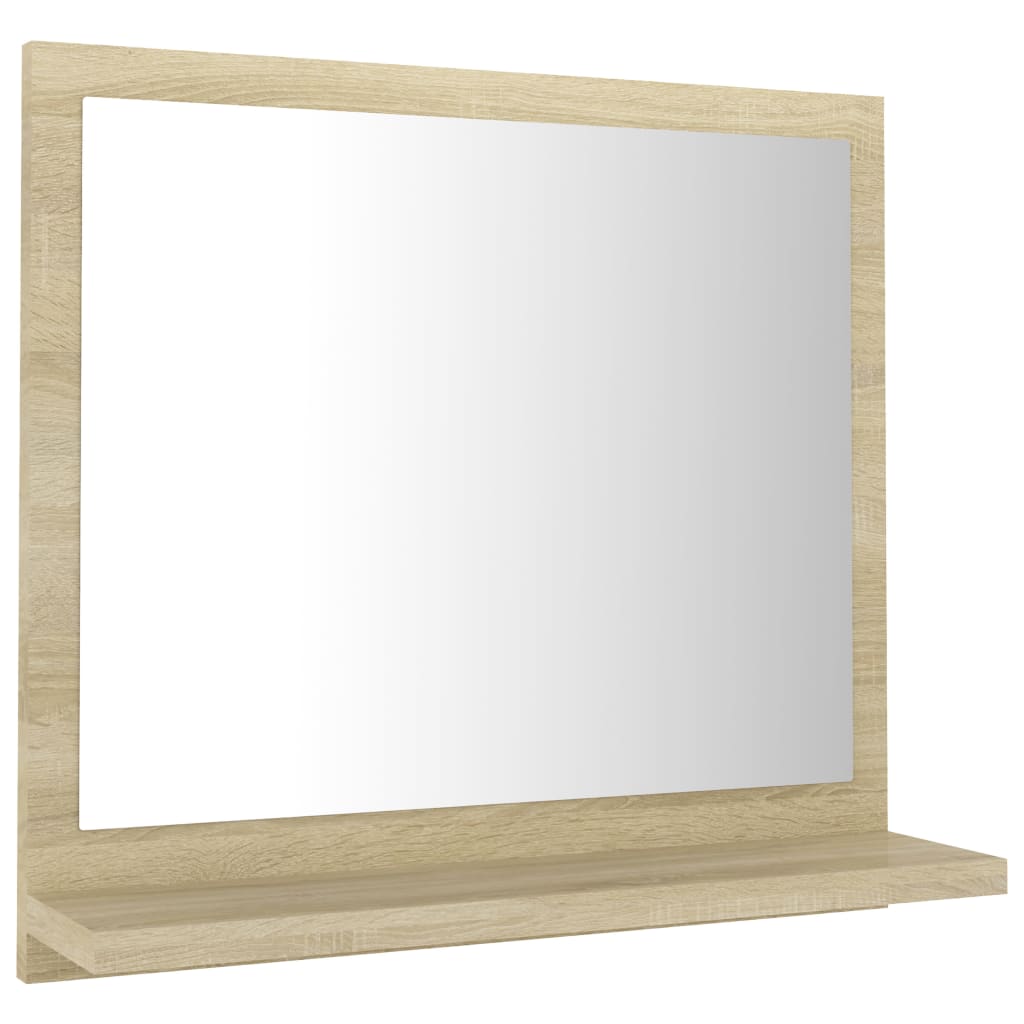Badkamerspiegel 40x10,5x37 cm bewerkt hout sonoma eikenkleurig is nu te koop bij PeponiXL, paradijselijk wonen!