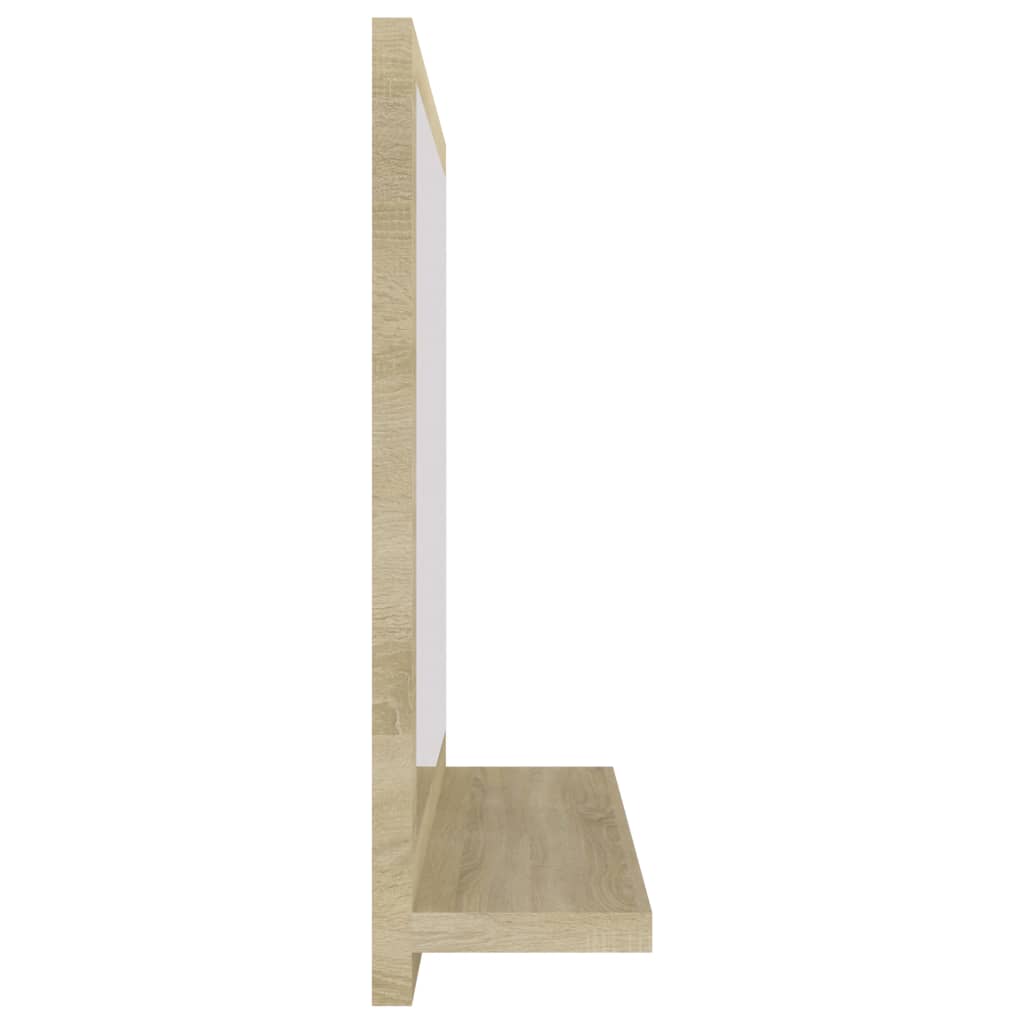 Badkamerspiegel 40x10,5x37 cm bewerkt hout sonoma eikenkleurig is nu te koop bij PeponiXL, paradijselijk wonen!