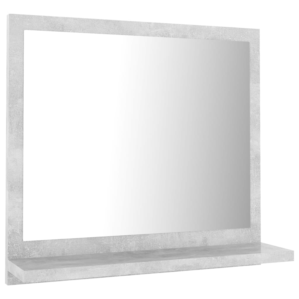 Badkamerspiegel 40x10,5x37 cm bewerkt hout betongrijs is nu te koop bij PeponiXL, paradijselijk wonen!