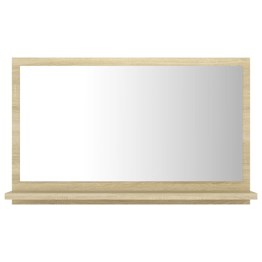 Badkamerspiegel 60x10,5x37 cm bewerkt hout sonoma eikenkleurig is nu te koop bij PeponiXL, paradijselijk wonen!