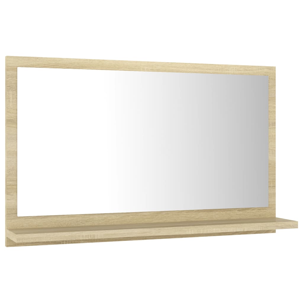 Badkamerspiegel 60x10,5x37 cm bewerkt hout sonoma eikenkleurig is nu te koop bij PeponiXL, paradijselijk wonen!