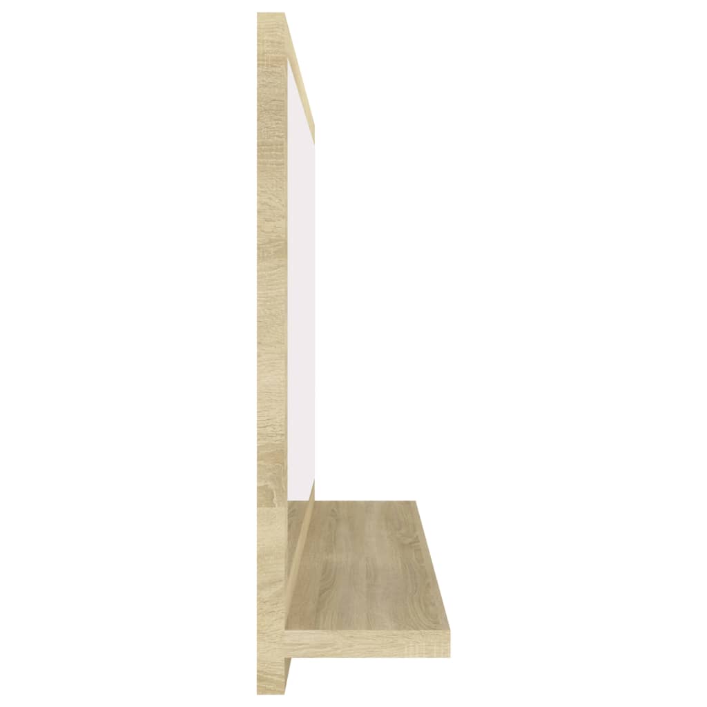 Badkamerspiegel 60x10,5x37 cm bewerkt hout sonoma eikenkleurig is nu te koop bij PeponiXL, paradijselijk wonen!