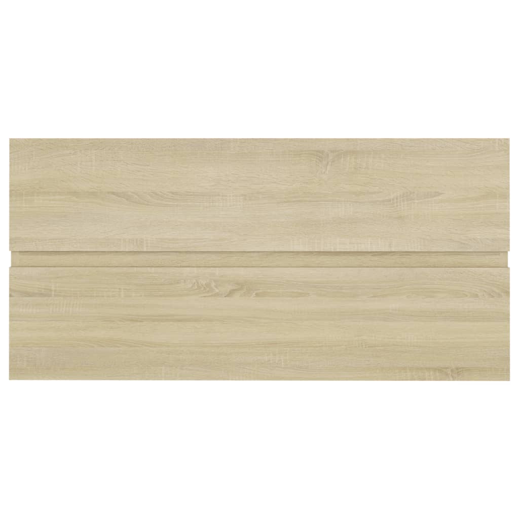 Wastafelkast 90x38,5x45 cm bewerkt hout sonoma eikenkleurig is nu te koop bij PeponiXL, paradijselijk wonen!