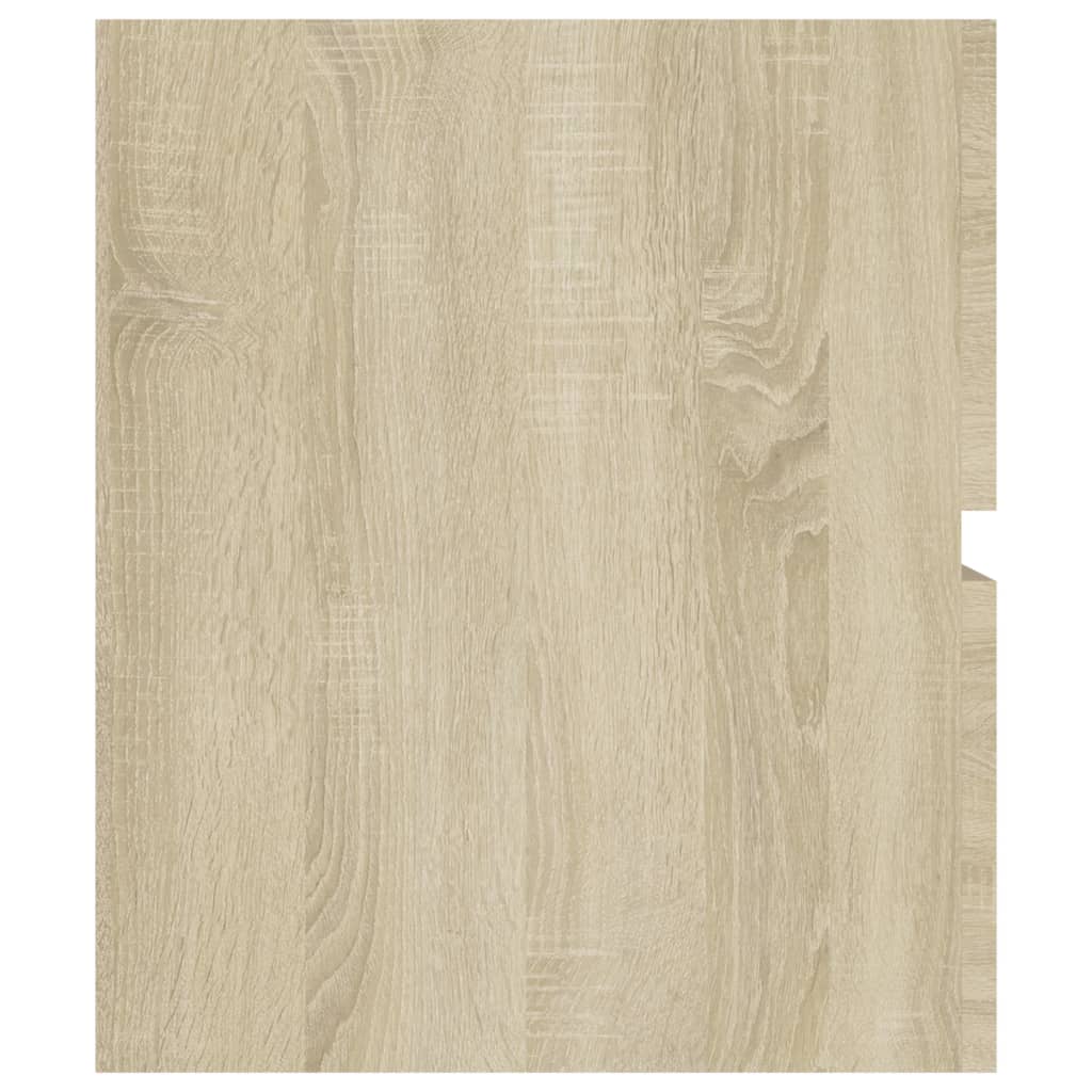Wastafelkast 90x38,5x45 cm bewerkt hout sonoma eikenkleurig is nu te koop bij PeponiXL, paradijselijk wonen!