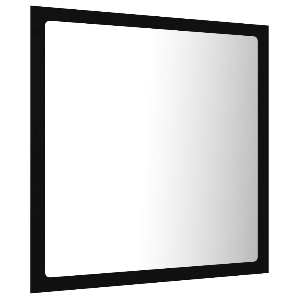 Badkamerspiegel LED 40x8,5x37 cm acryl zwart is nu te koop bij PeponiXL, paradijselijk wonen!