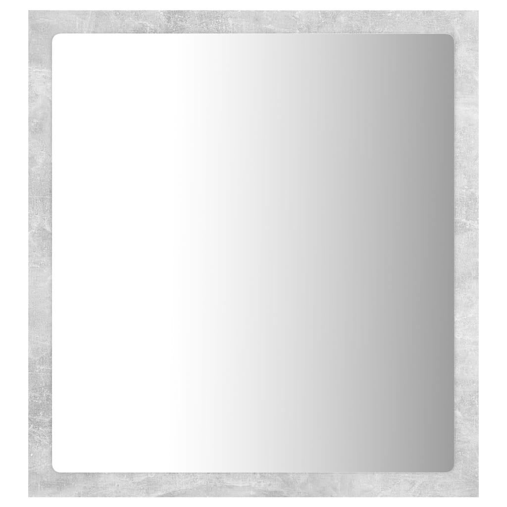 Badkamerspiegel LED 40x8,5x37 cm acryl betongrijs is nu te koop bij PeponiXL, paradijselijk wonen!