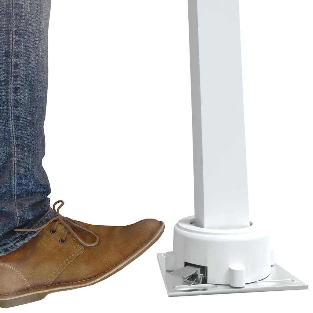 Luifelpaalset 300x245 cm ijzer wit is nu te koop bij PeponiXL, paradijselijk wonen!