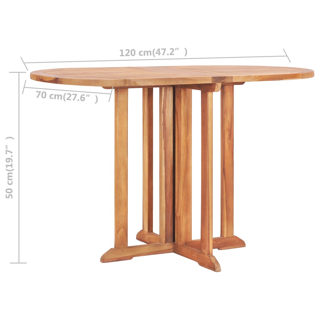 5-delige Tuinset inklapbaar massief teakhout is nu te koop bij PeponiXL, paradijselijk wonen!