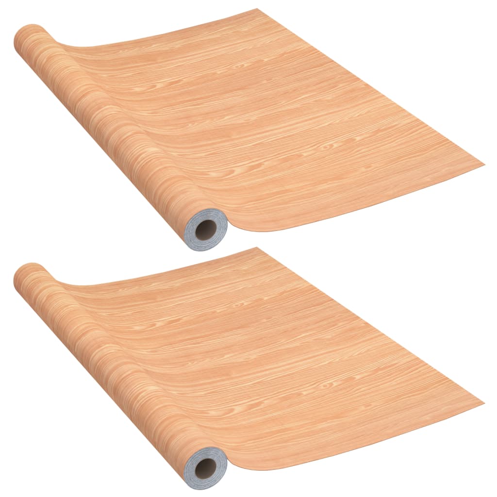 Deurfolies zelfklevend 2 st 210x90 cm PVC esdoornkleurig is nu te koop bij PeponiXL, paradijselijk wonen!