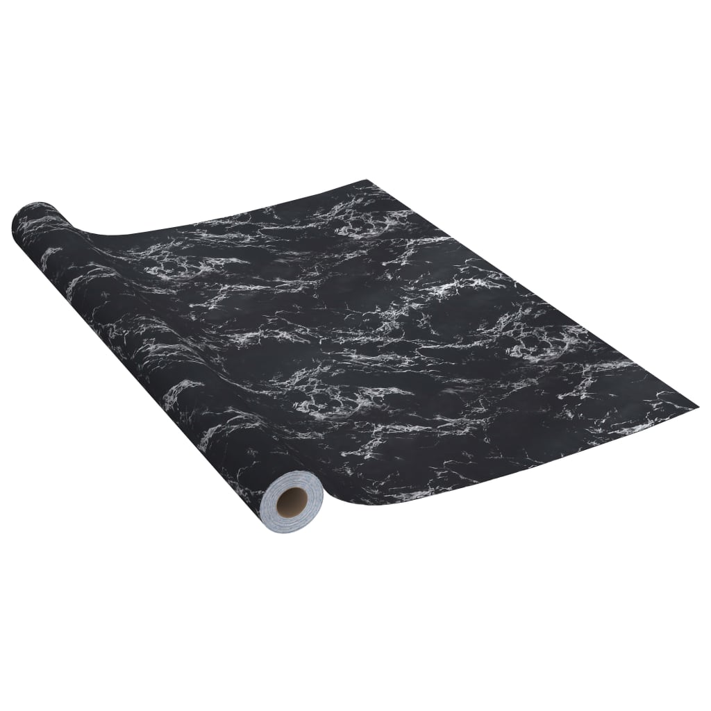 Meubelfolie zelfklevend 500x90 cm PVC steenzwart is nu te koop bij PeponiXL, paradijselijk wonen!