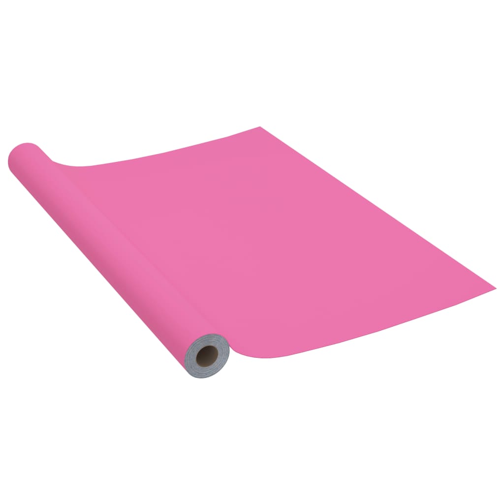Meubelfolie zelfklevend 500x90 cm PVC hoogglans roze is nu te koop bij PeponiXL, paradijselijk wonen!