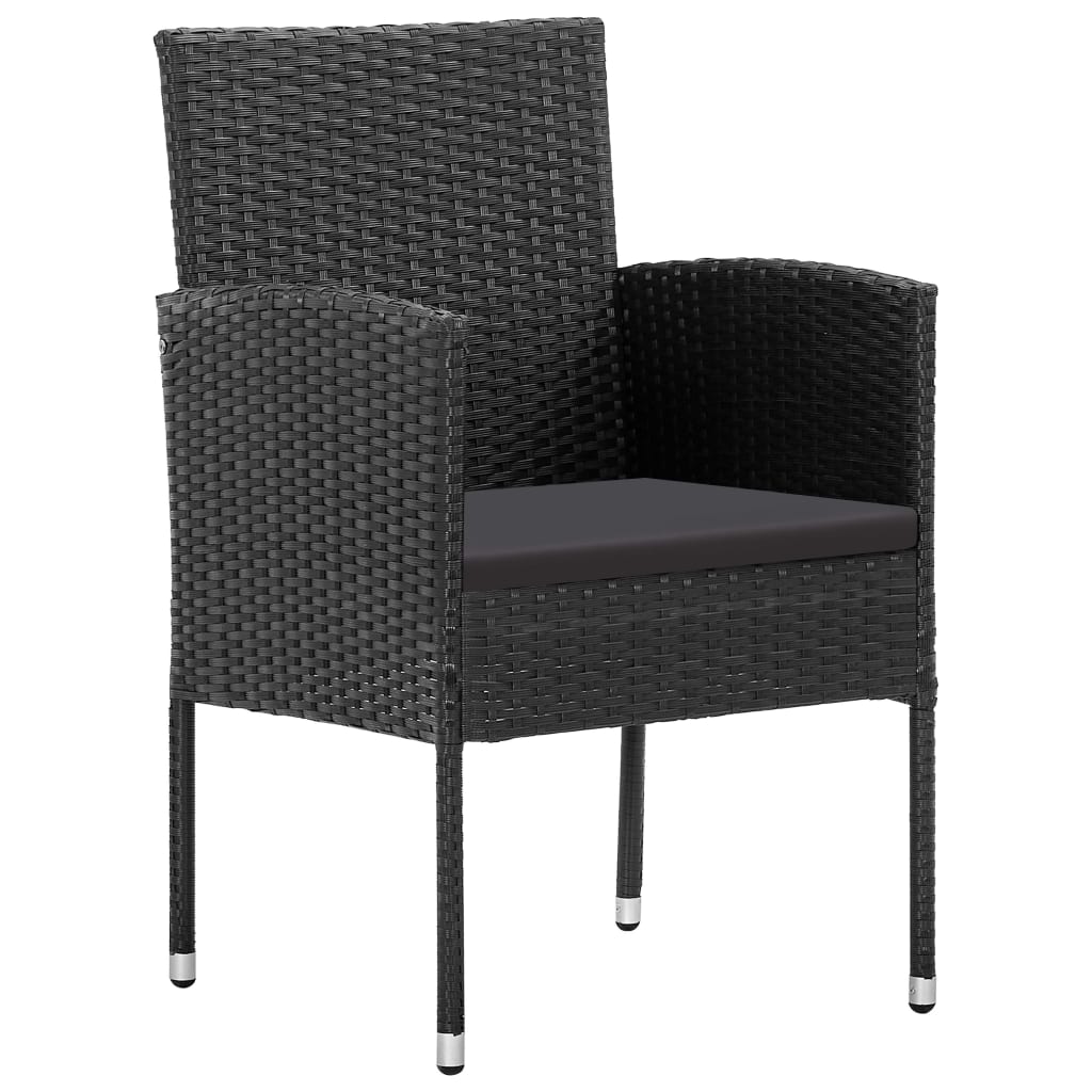 5-delige Tuinset poly rattan zwart is nu te koop bij PeponiXL, paradijselijk wonen!