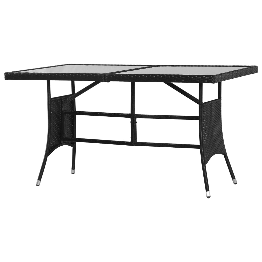 5-delige Tuinset poly rattan zwart is nu te koop bij PeponiXL, paradijselijk wonen!