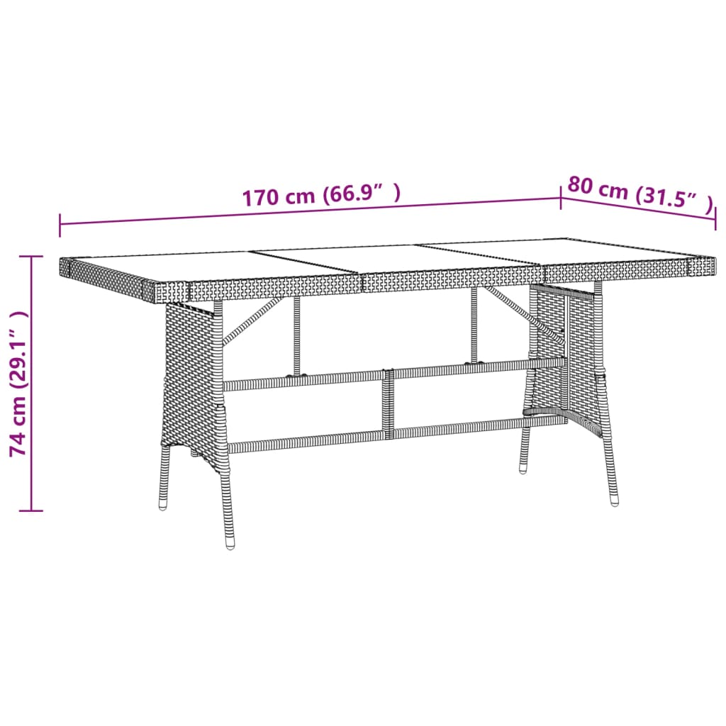 9-delige Tuinset poly rattan zwart is nu te koop bij PeponiXL, paradijselijk wonen!
