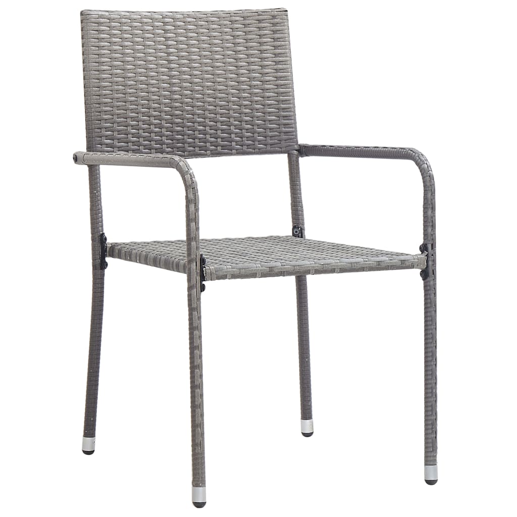 3-delige Tuinset poly rattan antracietkleurig en grijs is nu te koop bij PeponiXL, paradijselijk wonen!