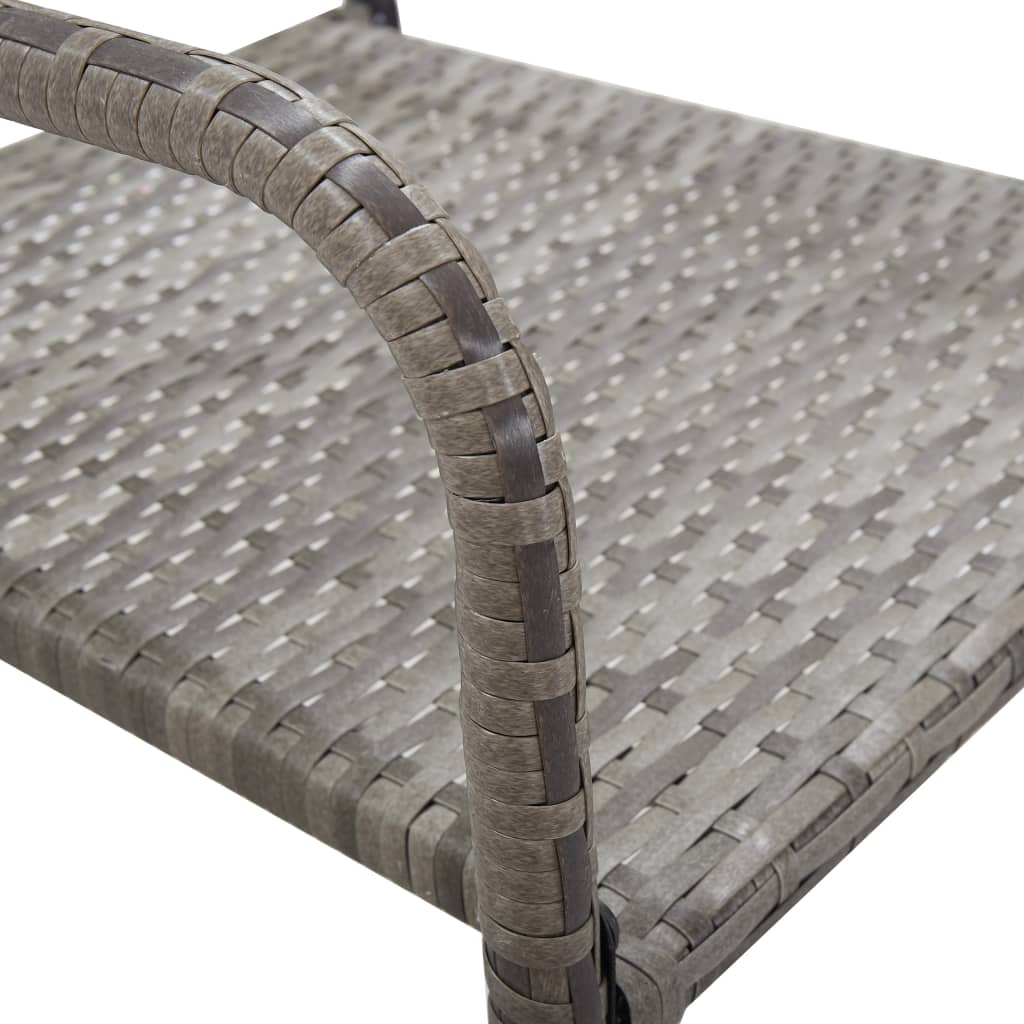 3-delige Tuinset poly rattan antracietkleurig en grijs is nu te koop bij PeponiXL, paradijselijk wonen!