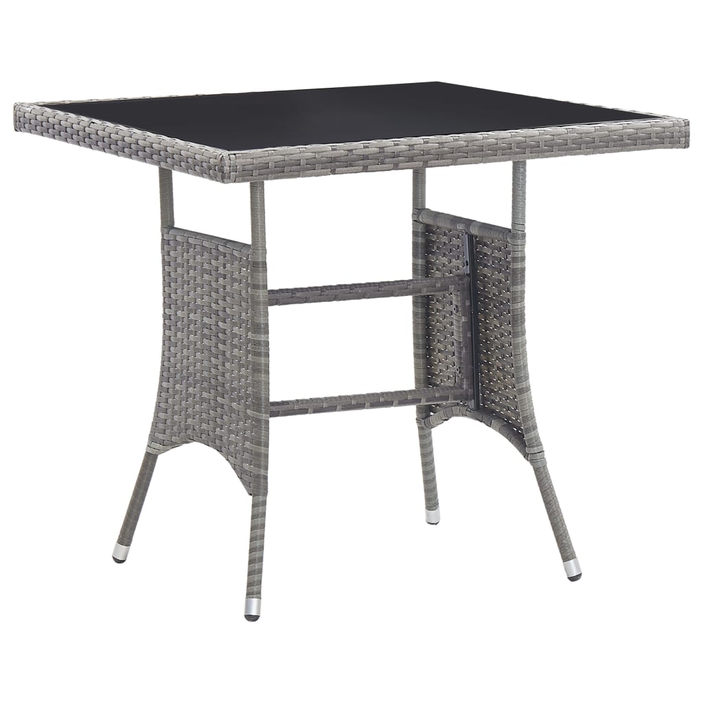 3-delige Tuinset poly rattan antracietkleurig en grijs is nu te koop bij PeponiXL, paradijselijk wonen!