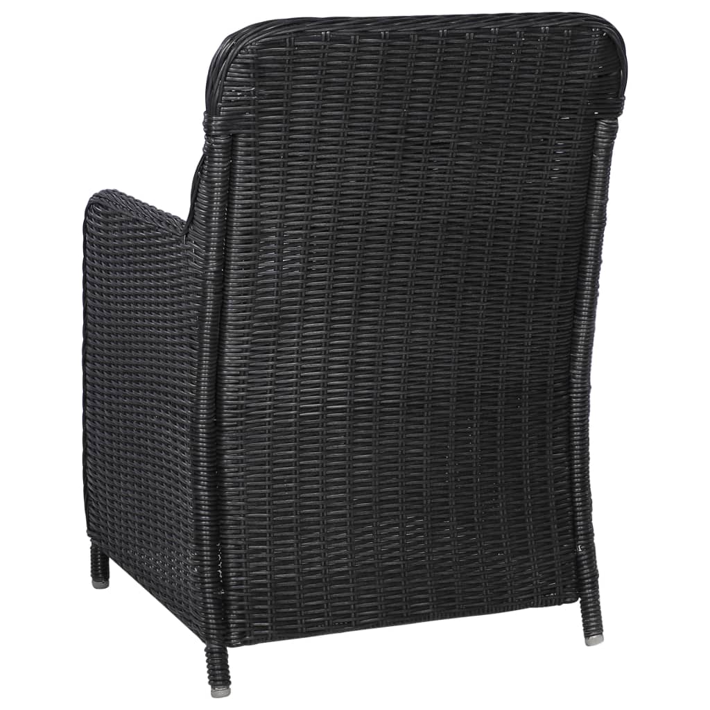 9-delige Tuinset poly rattan zwart is nu te koop bij PeponiXL, paradijselijk wonen!