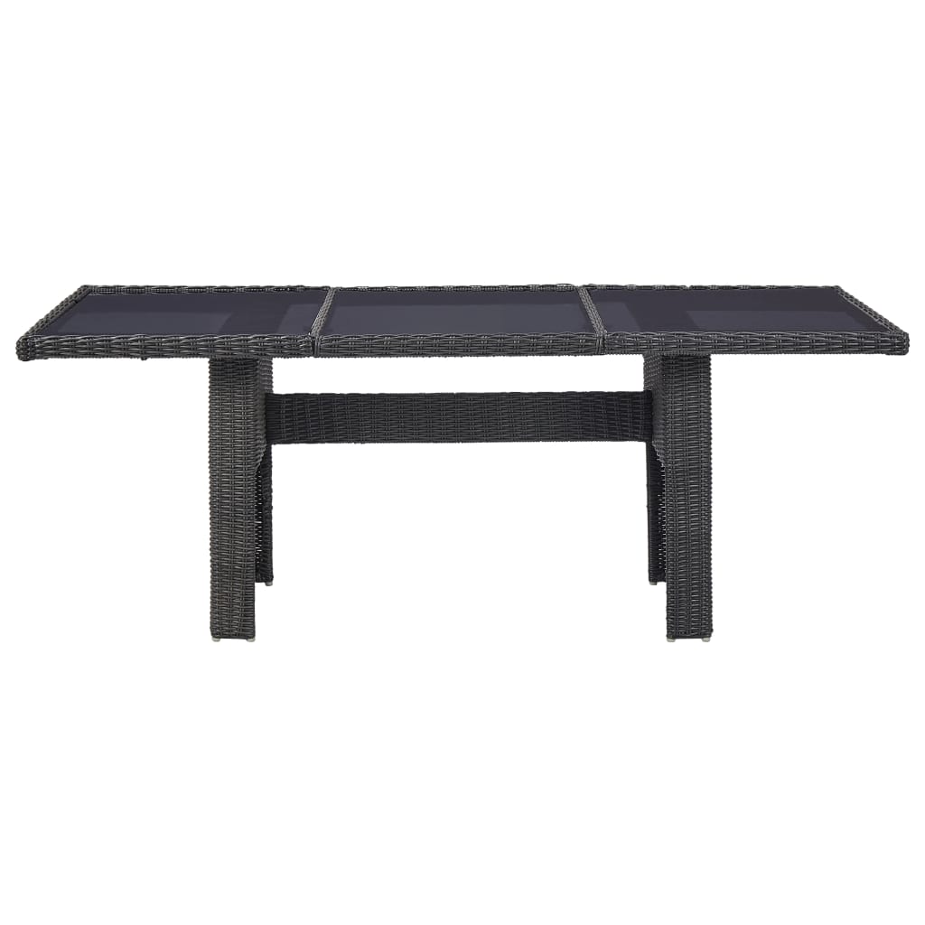 7-delige Tuinset poly rattan zwart is nu te koop bij PeponiXL, paradijselijk wonen!